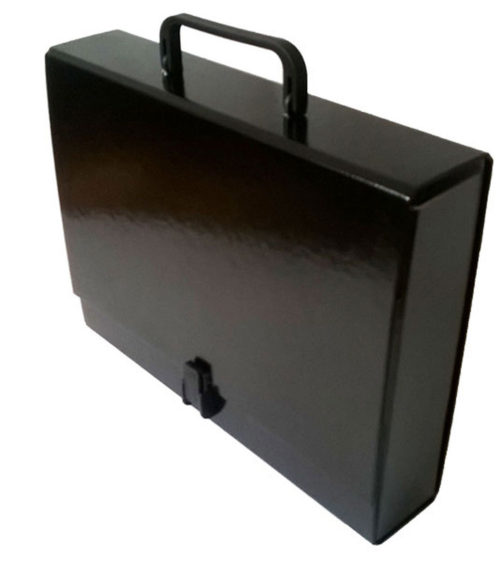 Портфель на клямці ITEM, 60 мм, А4, PP-покриття, чорний